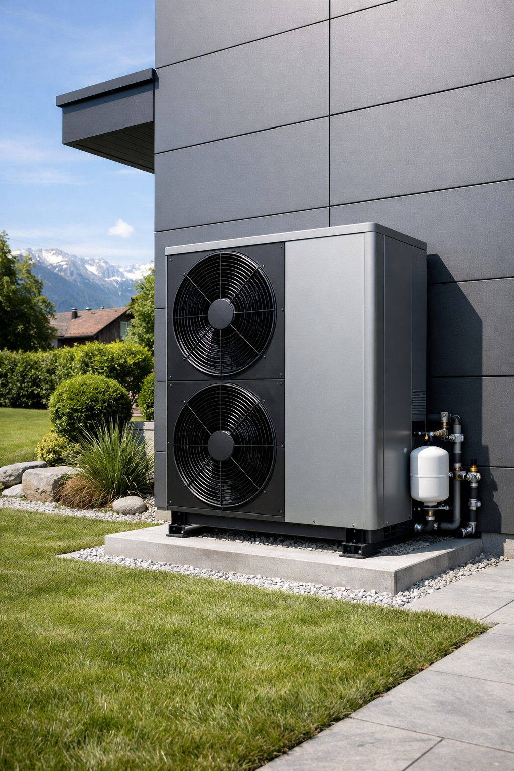 Installation de pompe à chaleur suisse par RBS Bât