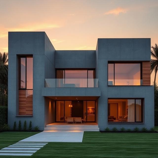 Exemple de design façade moderne par RBS Bât